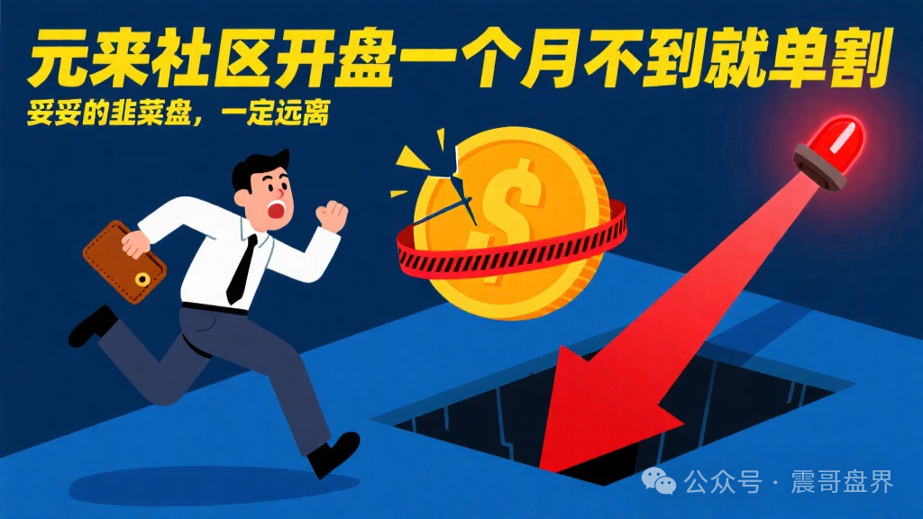 【元来社区】开盘一个月不到就单割，妥妥的韭菜盘，远离！