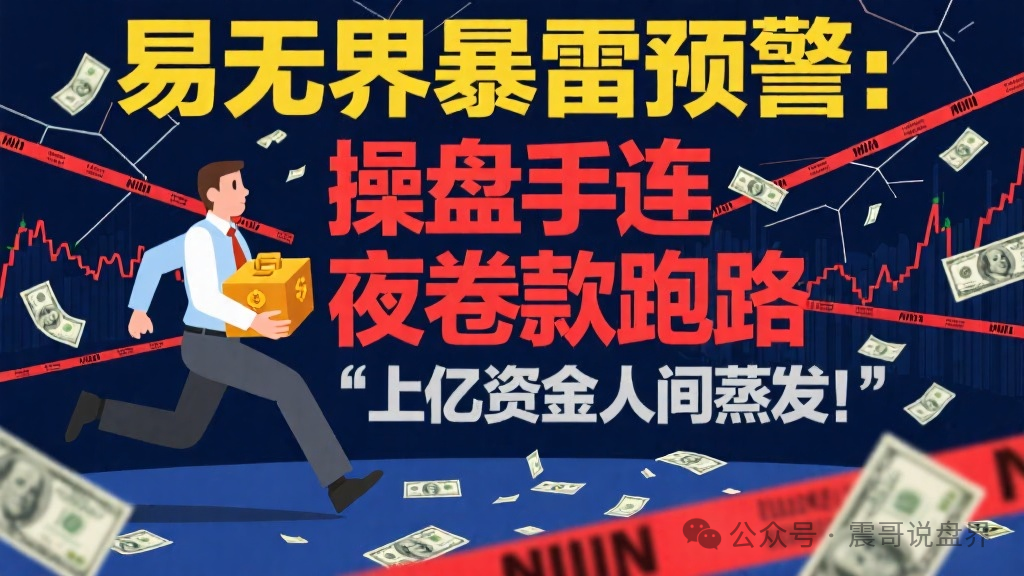 暴雷预警【易无界】操盘手连夜卷款跑路 上亿资金人间蒸发！
