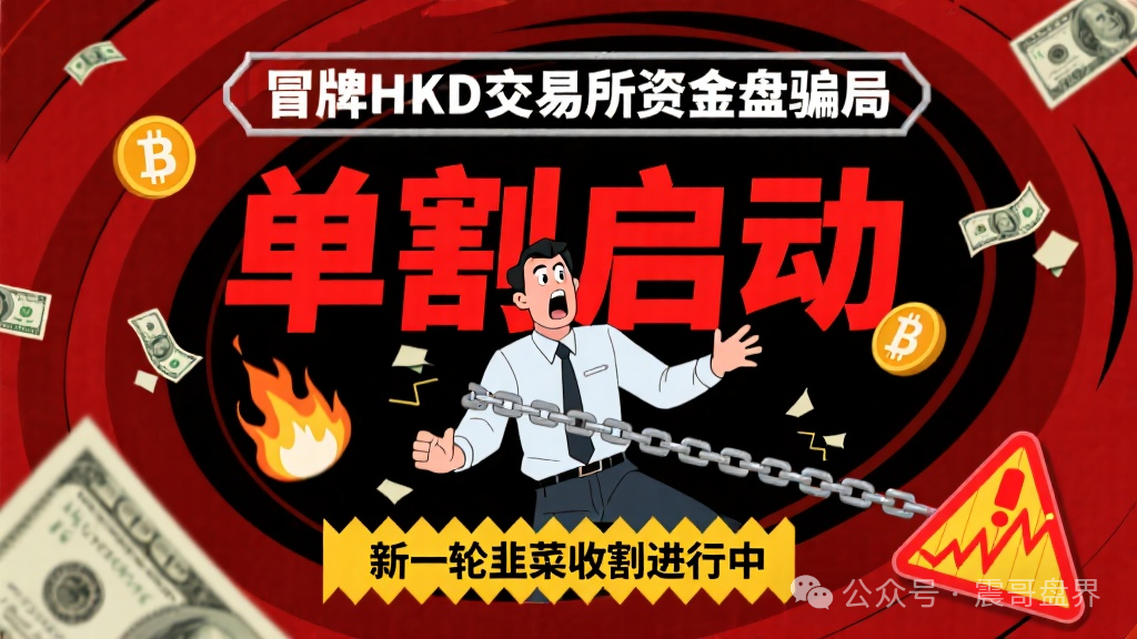 冒牌HKD交易所资金盘骗局，已经开始单割，一轮圈韭菜盘！