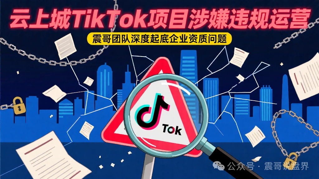 【云上城TikTok】项目涉嫌违规运营，深度起底企业资质问题！