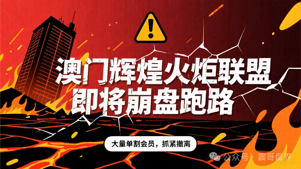 澳门辉煌火炬联盟即将崩盘跑路，大量单割会员，抓紧撤离