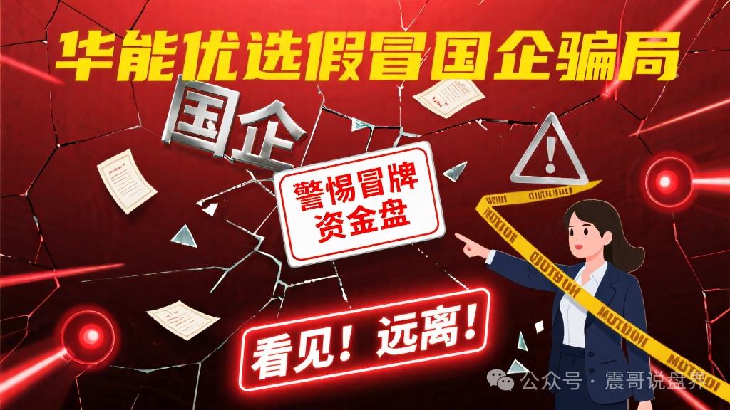 【华能优选】假冒国企骗局，警惕冒牌资金盘，看见远离！