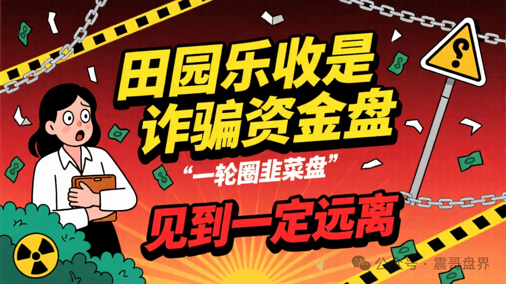 【田园乐收】是诈骗资金盘，一轮圈韭菜盘，见到一定远离！