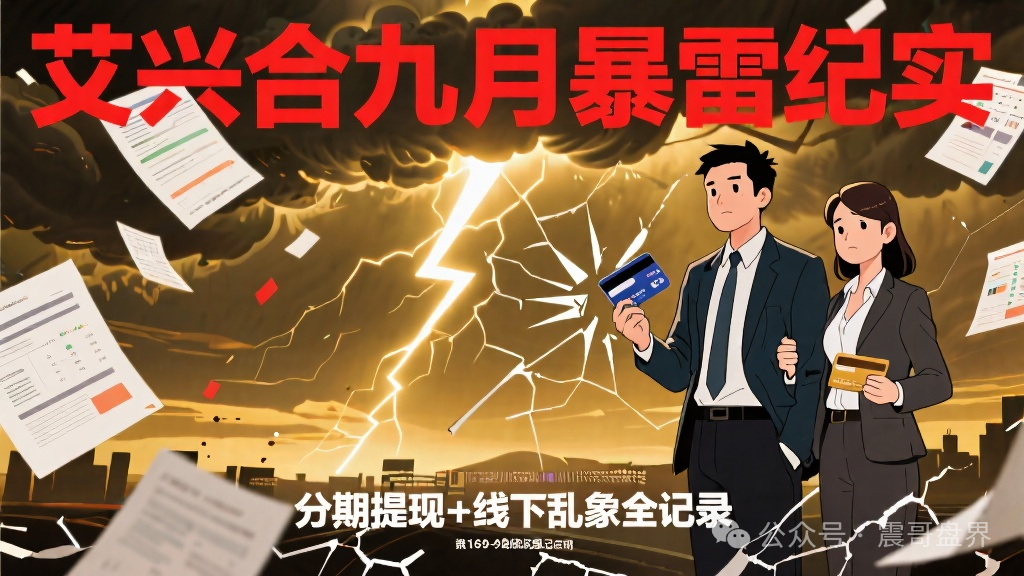 【艾兴合】九月暴雷纪实：分期提现+线下乱象全记录！